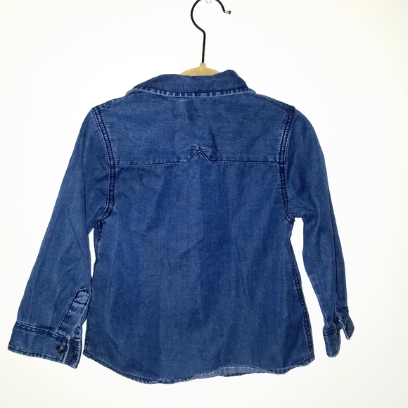Zara Babyboy denim button down shirt - Picture 3 of 4